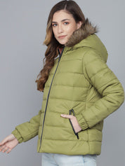 Kotty Women Green Lightweight Padded Jacket
