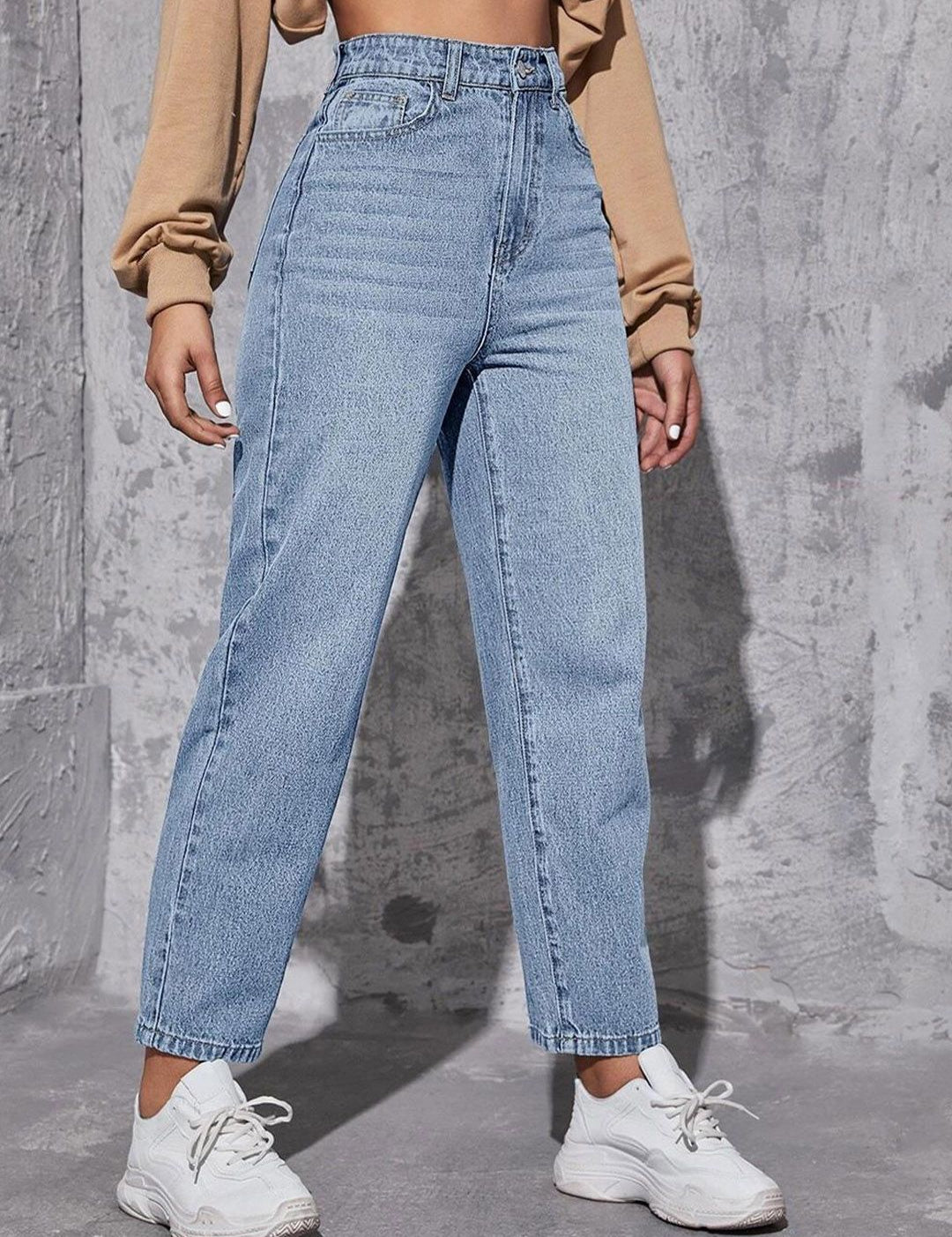 Kotty Women Jean High-Rise Light Fade Clean Look Stretchable Jeans