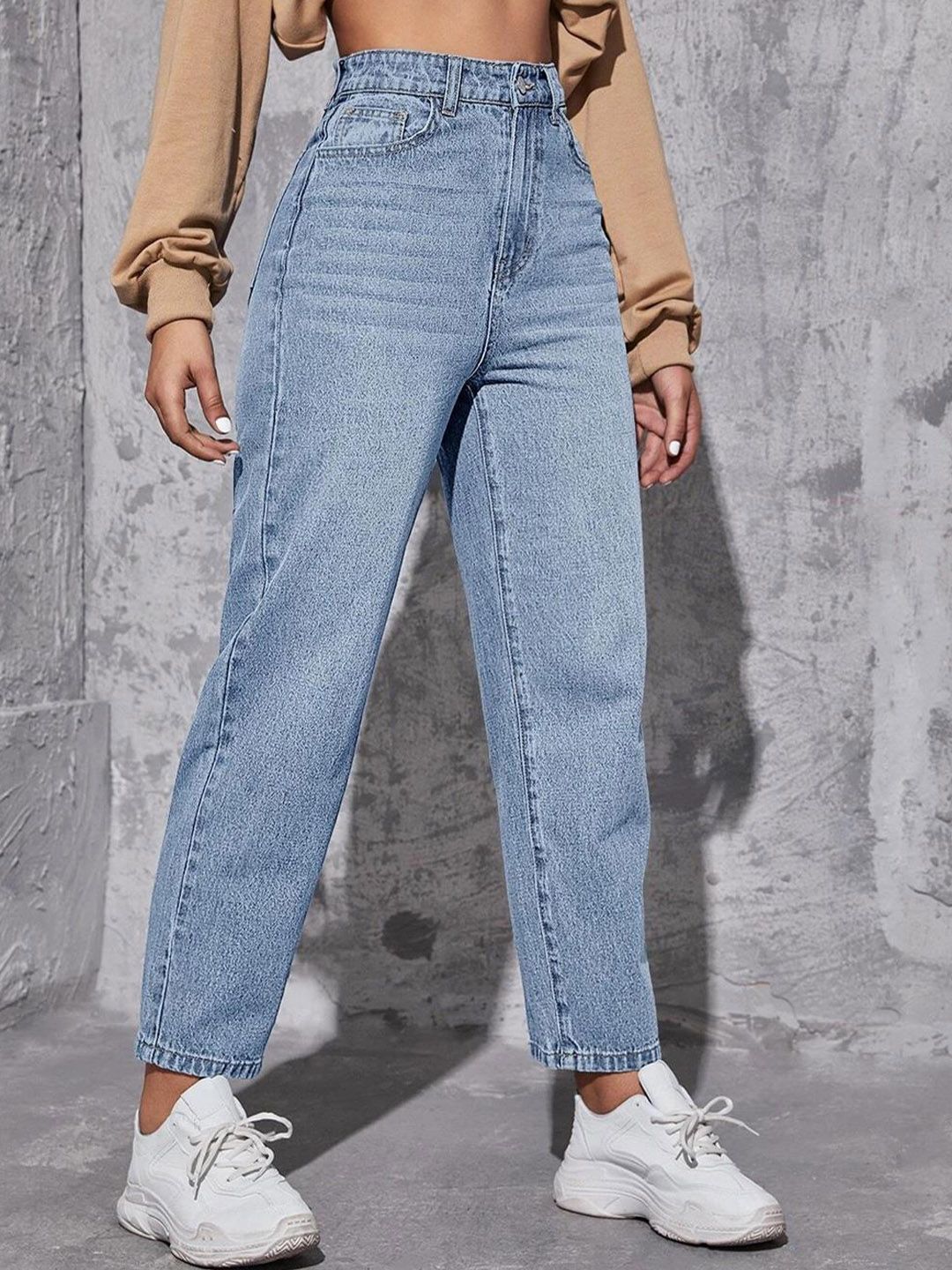 Kotty Women Jean High-Rise Light Fade Clean Look Stretchable Jeans