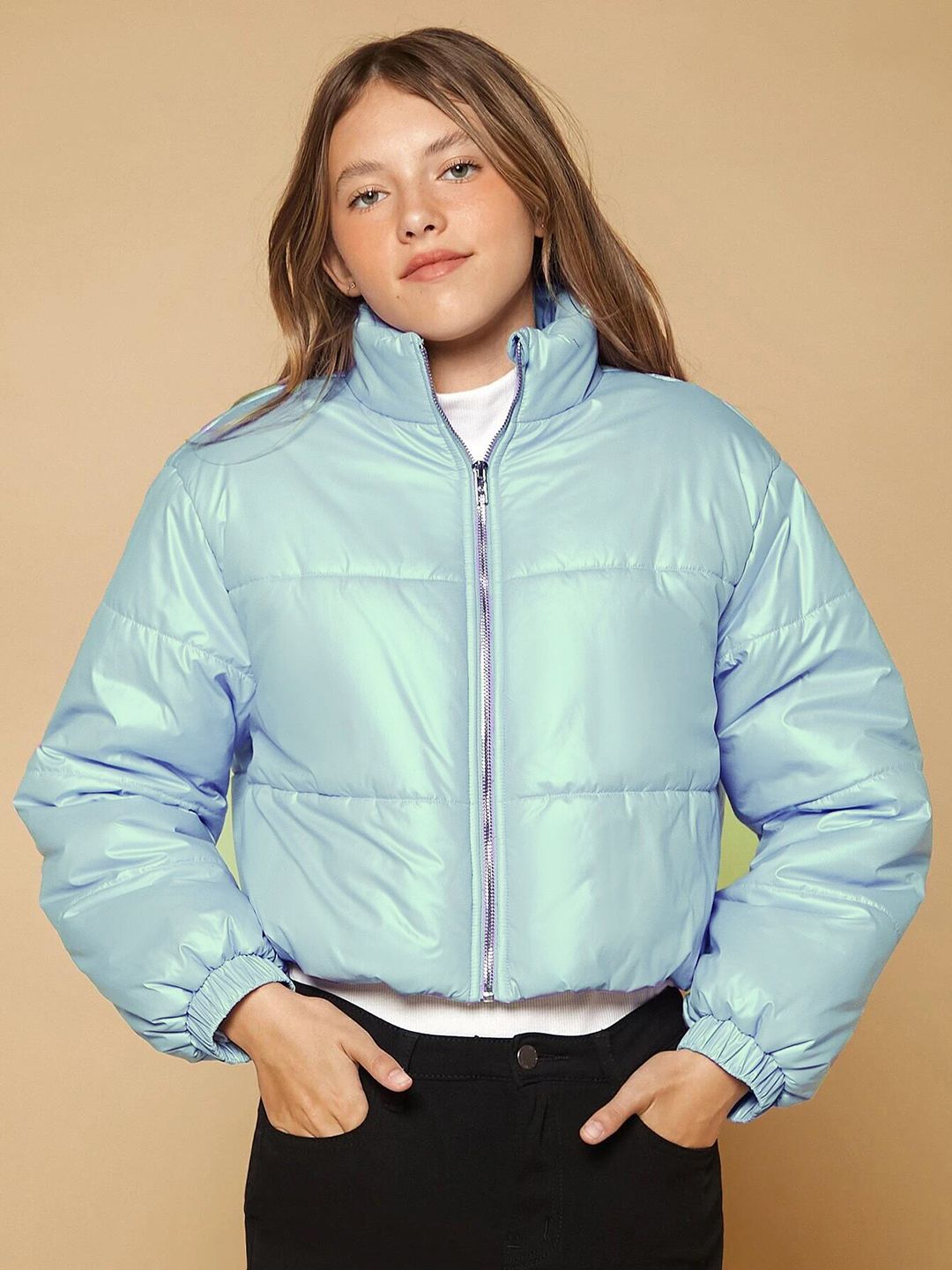 Kotty Girls Stand Collar Puffer Jacket