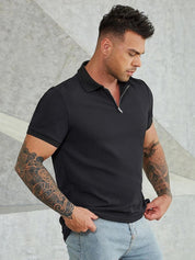 Kotty Men Polo Collar Cotton T-shirt