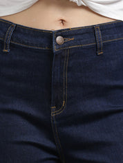 Kotty Women Navy Blue Skinny Fit High-Rise Clean Look Jeans