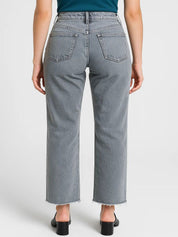 Kotty Women Straight Fit High-Rise Stretchable Jeans