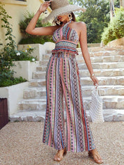 Kotty Women Striped Relaxed High-Rise Easy Wash Trousers