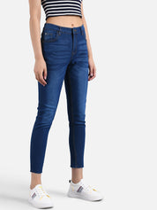 Kotty Women Blue Skinny Fit High-Rise Clean Look Jeans