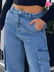 Kotty Women Jean Jogger High-Rise Mildly Distressed Light Fade Cotton Stretchable Jogger