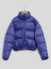 Kotty Mock Collar Crop Puffer Jacket