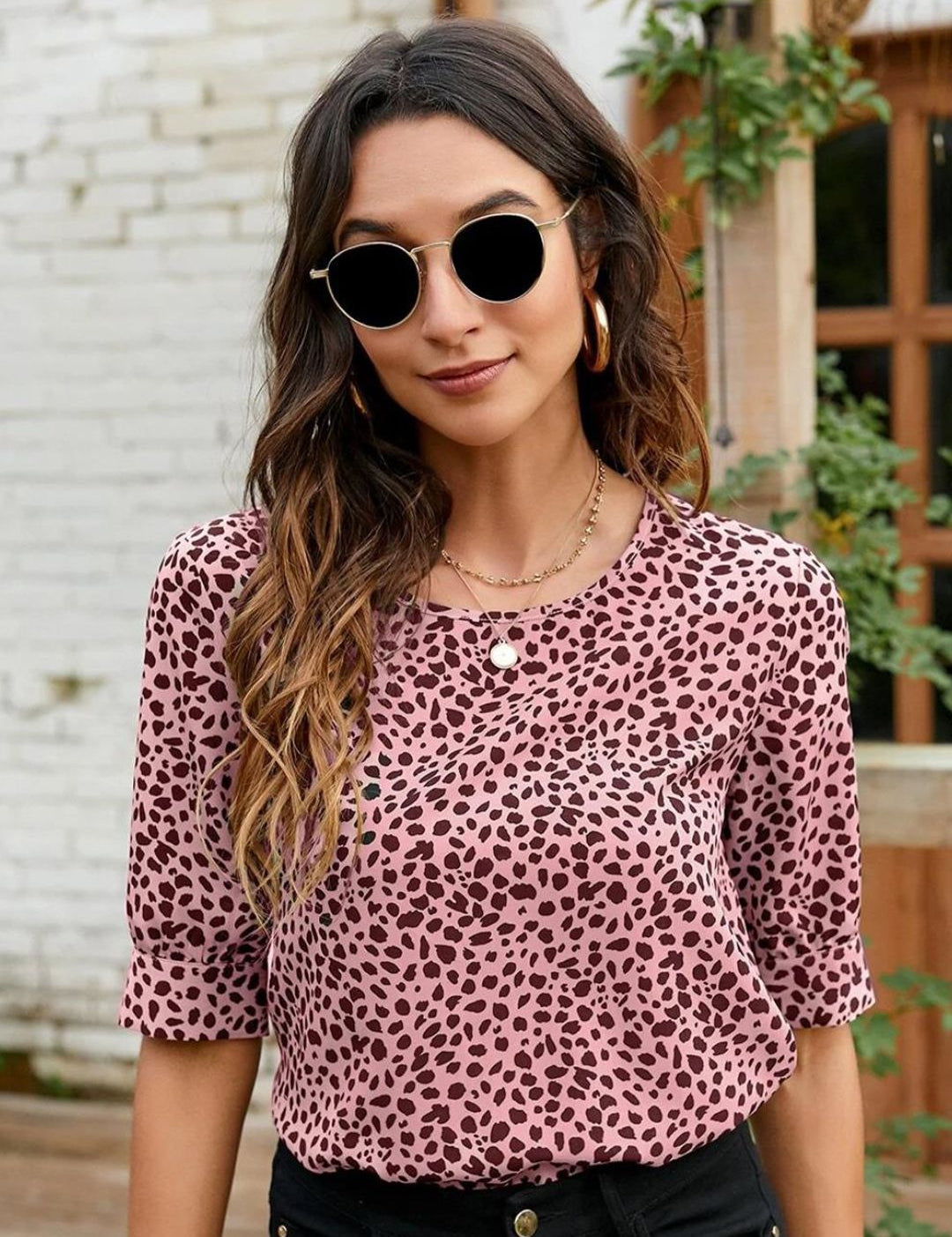 Kotty Multicoloured Floral Print Crepe Top