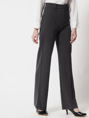 KOTTY BIZwear Women High-Rise Easy Wash Parallel Trousers
