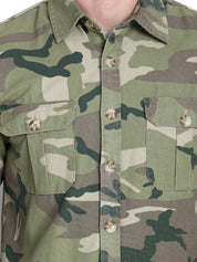 Kotty Men Khaki Printed Lightweight Tailored Jacket