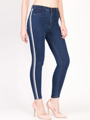 Kotty Women Blue Skinny Fit High-Rise Clean Look Stretchable Jeans