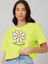 Kotty Women Graphic Printed Round Neck T-shirt