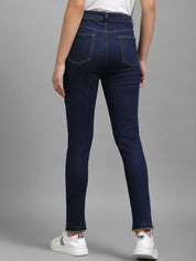 Kotty Women Navy Blue Skinny Fit High-Rise Clean Look Jeans
