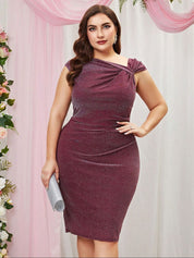 CURVE BY KOTTY Embellished Plus Size Bodycon Dress