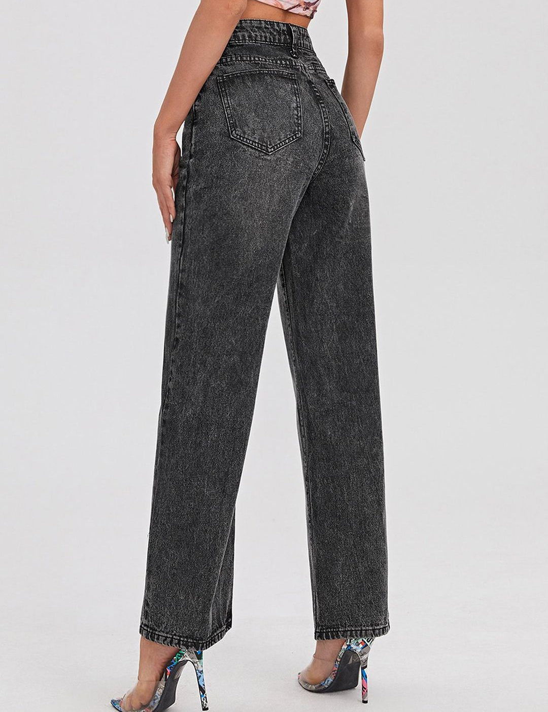 Kotty Women Jean Straight Fit High Rise Stretchable Jeans