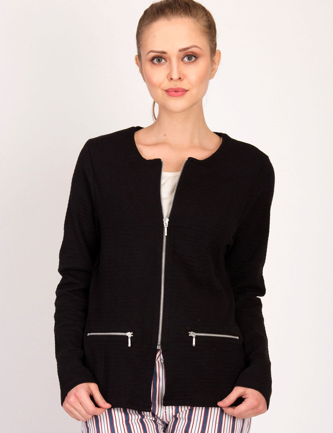 Kotty Women Black Solid Tailored Jacket