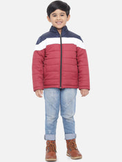 Kotty Boys Multicoloured Colourblocked Lightweight Puffer Jacket