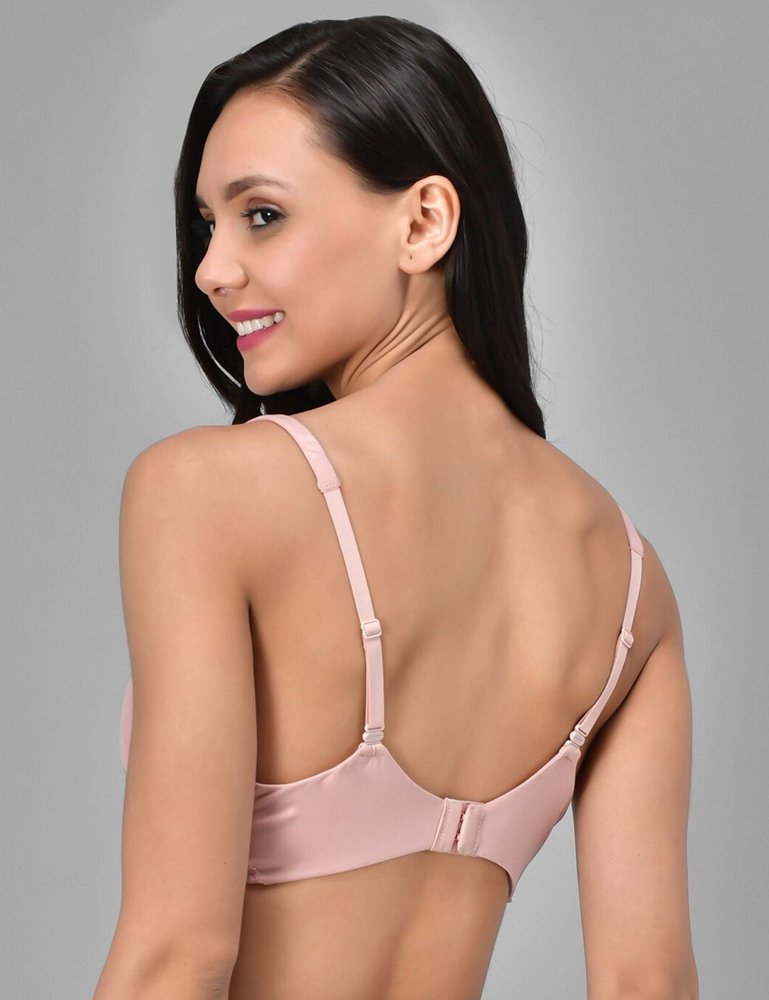 Kotty Rose Pink Solid Lightly Padded Under-Wired T-Shirt Bra KTTWOMENSBRA03
