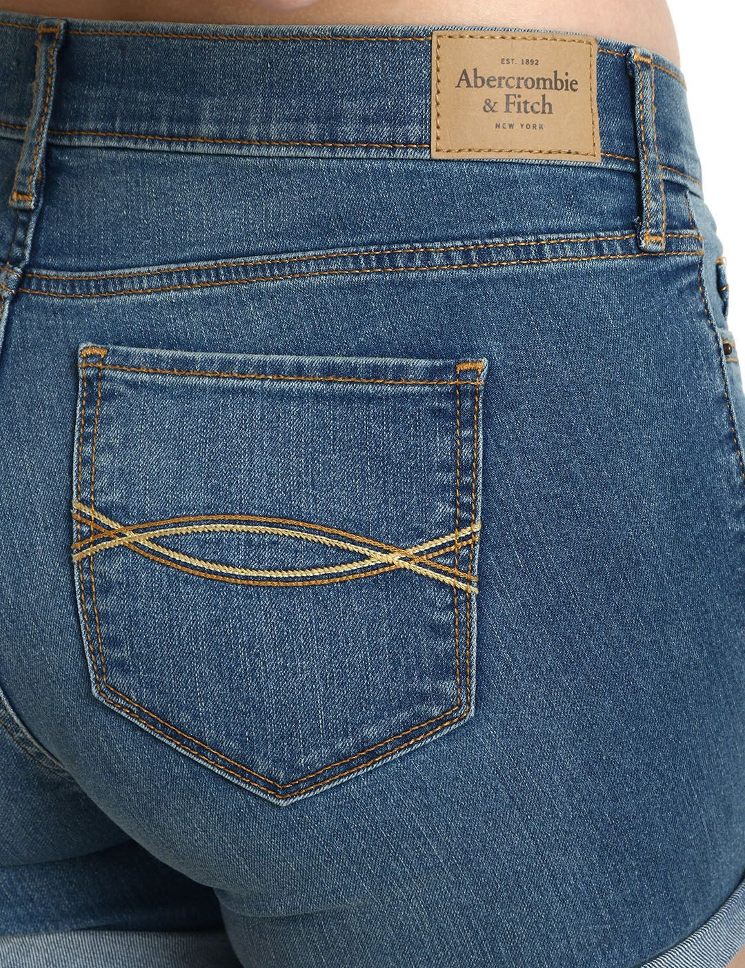 Kotty Women Blue Washed Regular Fit Denim Shorts