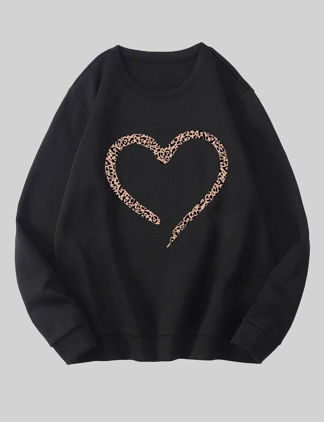 Kotty Women Graphic Printed Fleece Pullover Sweatshirt