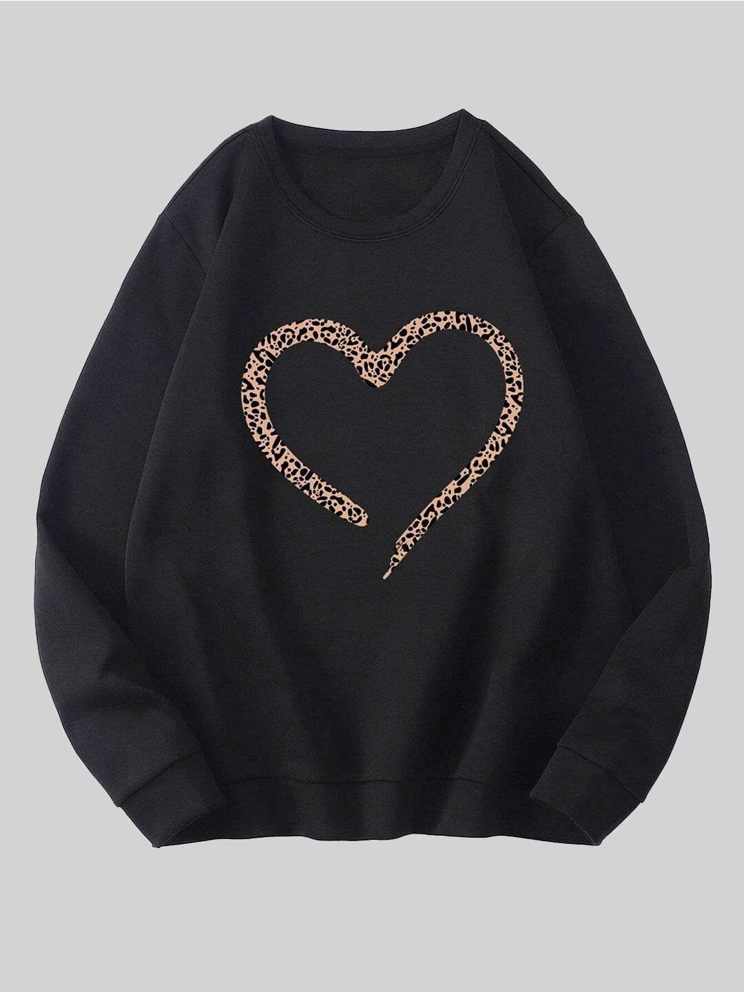 Kotty Women Graphic Printed Fleece Pullover Sweatshirt