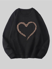 Kotty Women Graphic Printed Fleece Pullover Sweatshirt