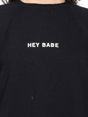 Kotty Women Black Printed Sweatshirt