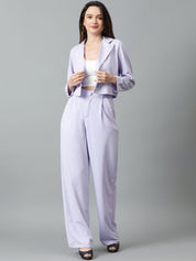 KOTTY BIZwear Basics Shirt Collar Coat With Trousers Co-Ords