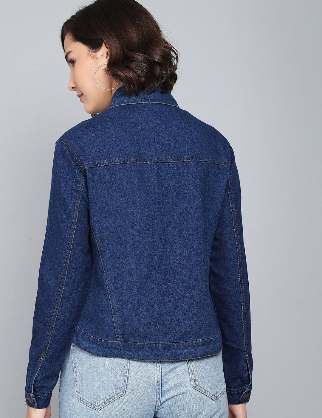 Kotty Women Blue Washed Denim Jacket