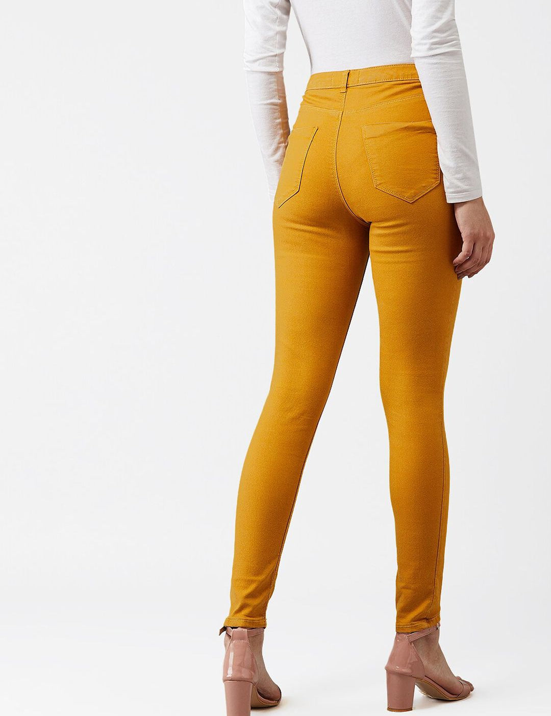 Kotty Women Yellow Skinny Fit Jeans