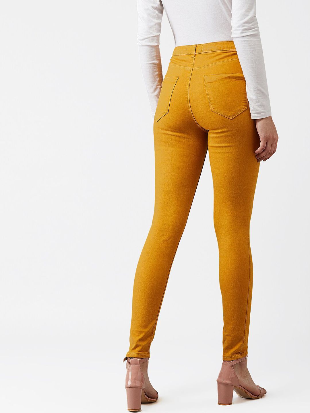 Kotty Women Yellow Skinny Fit Jeans