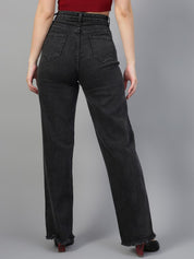 Kotty Women Jean Straight Fit High-Rise Light Fade Stretchable Jeans