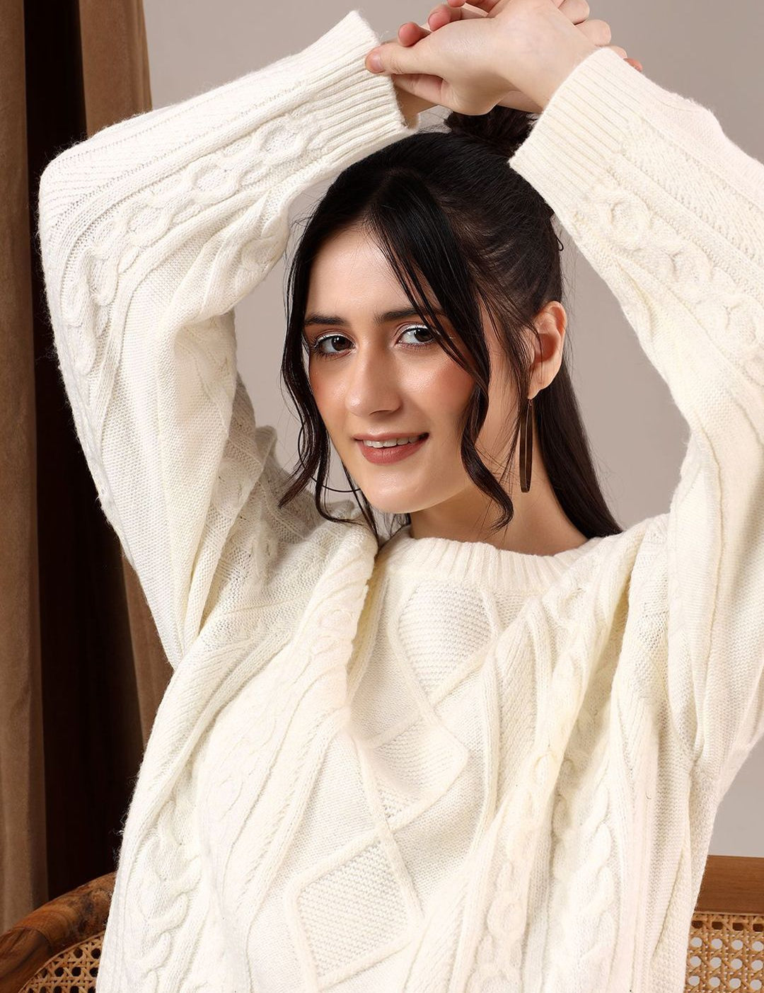 Kotty Women Cable Knit Pullover