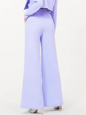 KOTTY Basics Women Relaxed Straight Leg Straight Fit High-Rise Easy Wash Pleated Trousers