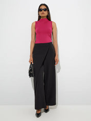 Kotty Women Solid High Neck Top