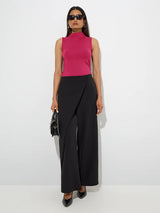 Kotty Women Solid High Neck Top