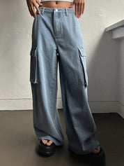 Kotty Women Cotton Blue Bootcut High-Rise Stretchable Jeans