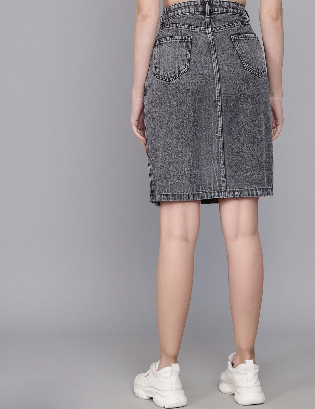 Kotty Denim Straight Skirt