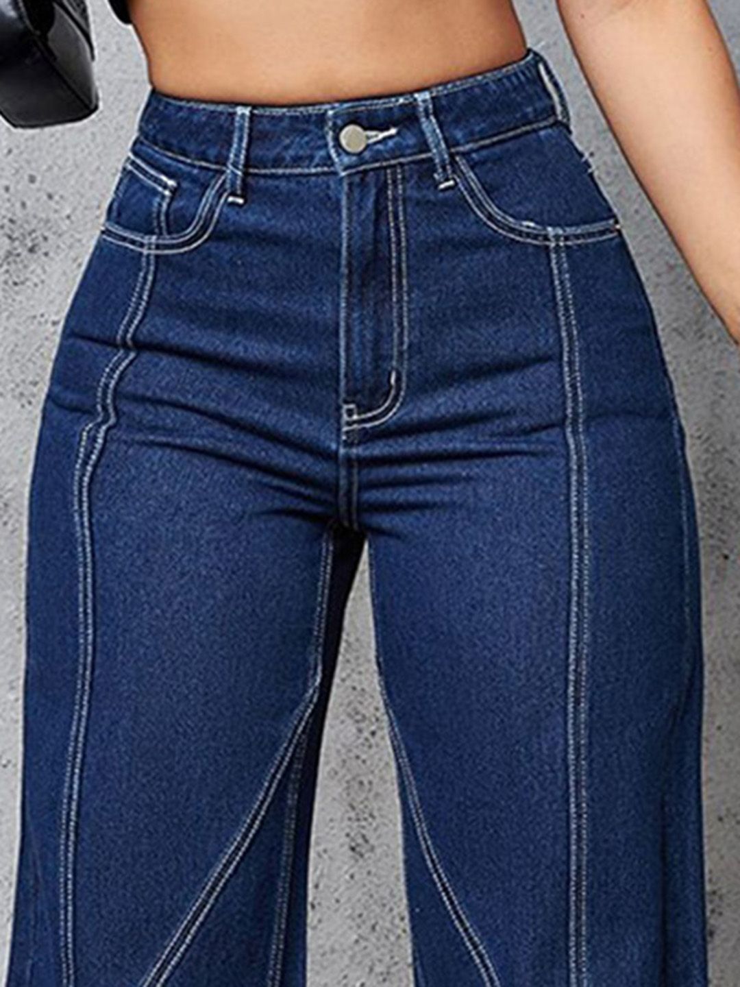 Kotty Women Straight Fit High-Rise Cotton Stretchable Jeans