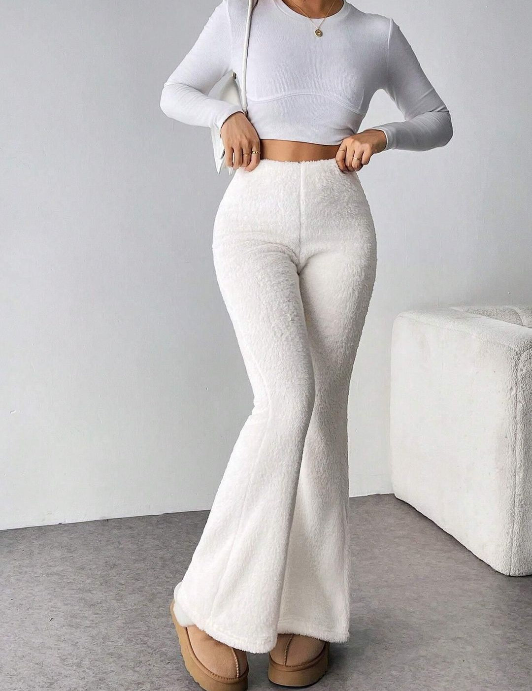 Kotty Women Boot-Cut High-Rise Easy Wash Trousers