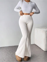 Kotty Women Boot-Cut High-Rise Easy Wash Trousers