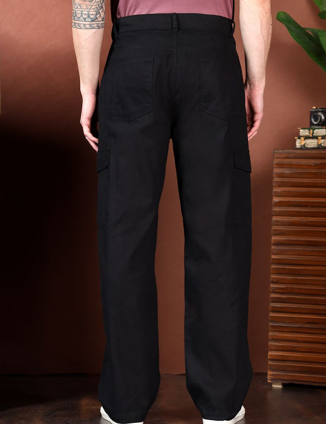 Kotty Men Relaxed Easy Wash Cargos Trousers