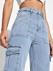 Kotty Women Wide Leg High-Rise Stretchable Jeans