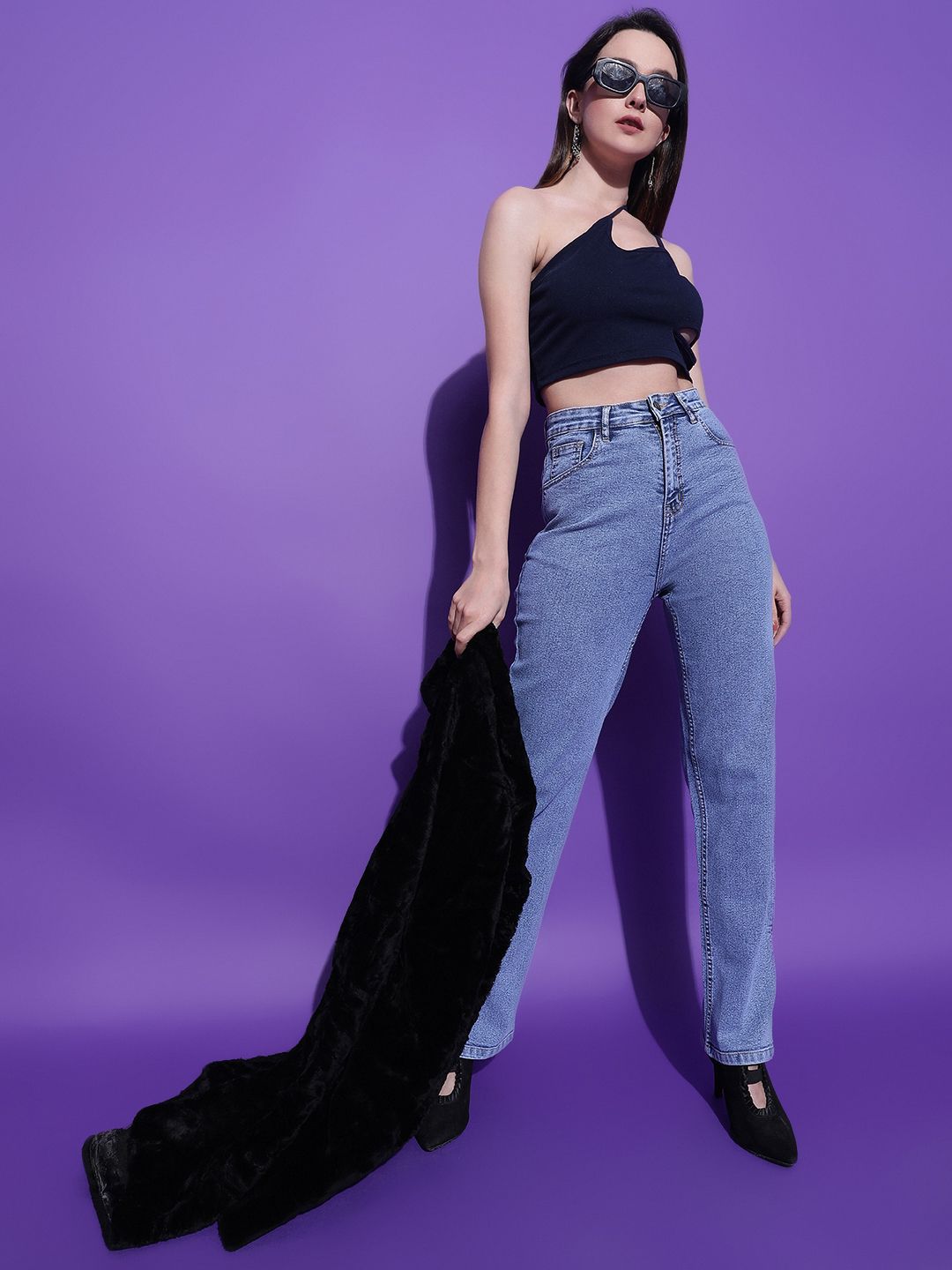 Kotty Women Solid One Shoulder Top