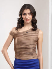 Kotty Women One Shoulder Textured Top