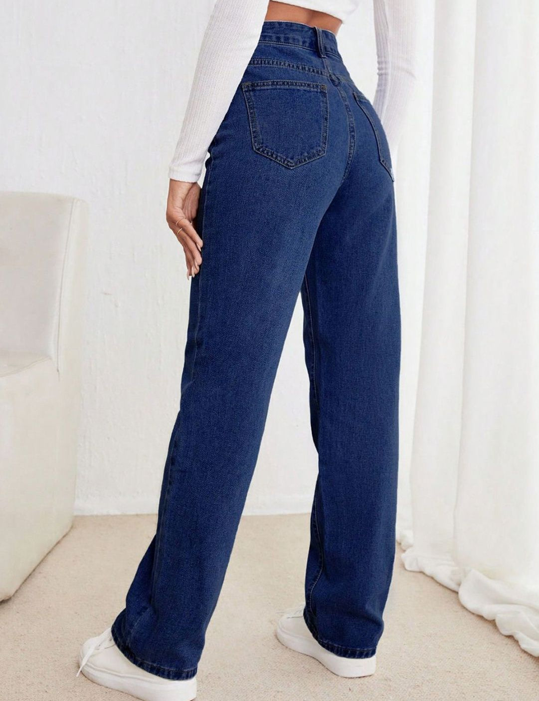 Kotty Women Jean Straight Fit High-Rise Stretchable Jeans