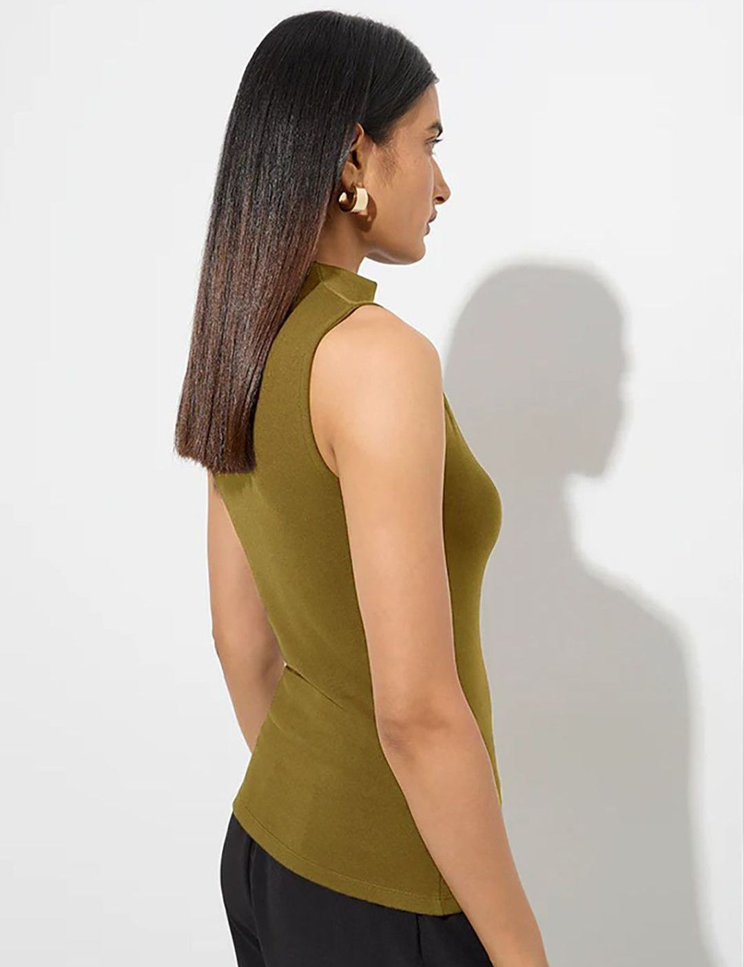 Kotty Women Pack of 2 High Neck Fitted Top