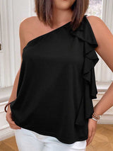 KOTTY One Shoulder Crepe Top