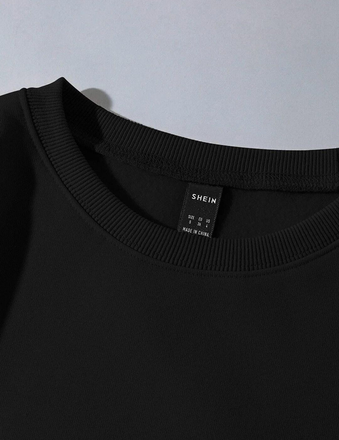 Kotty Typography Printed Round Neck Fleece Pullover Sweatshirt