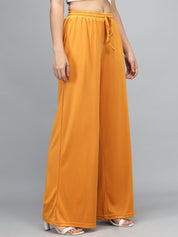 Kotty Women Yellow Loose Fit High-Rise Parallel Trousers